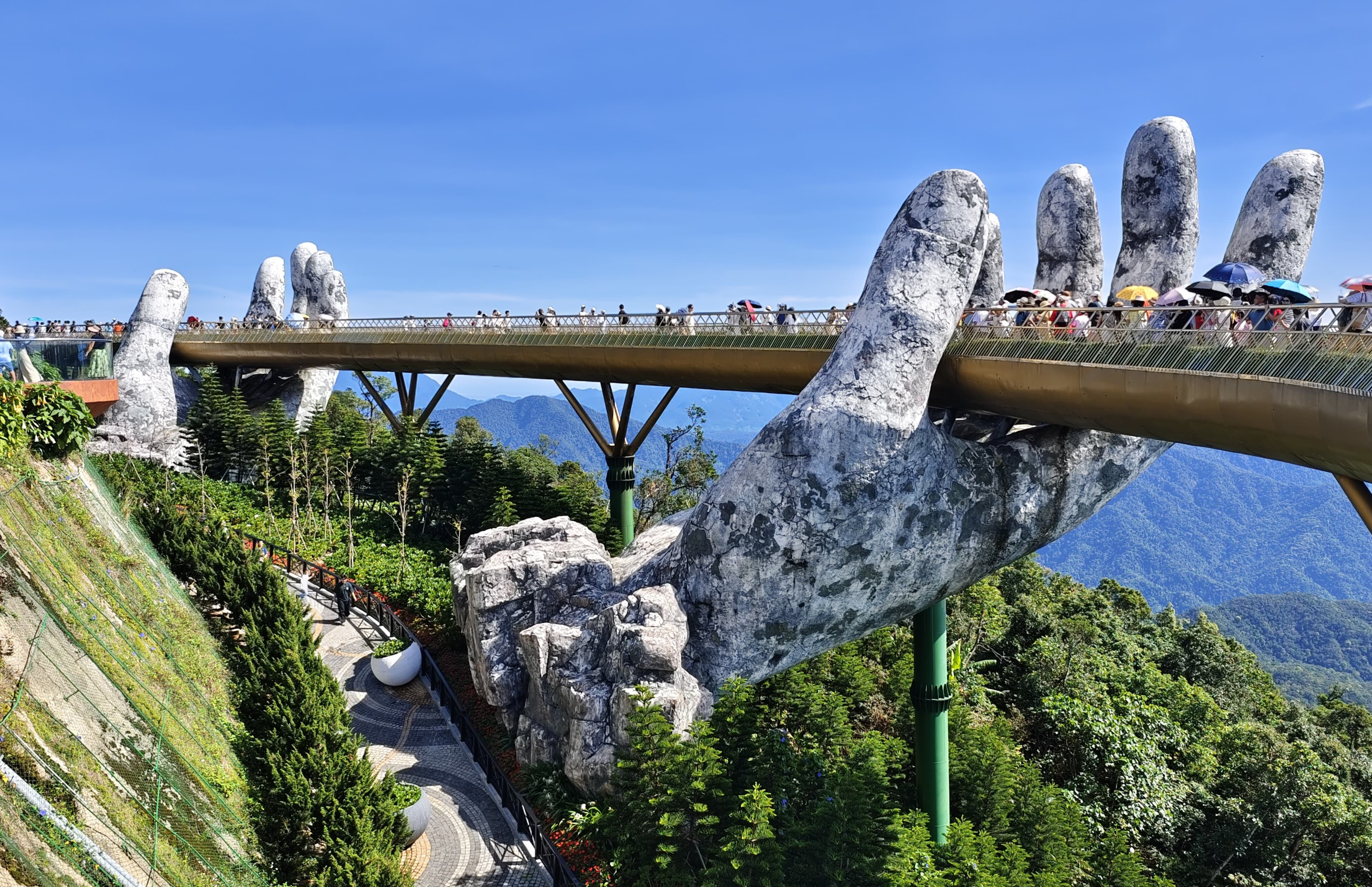 The Golden Bridge at Ba Na Hills.
